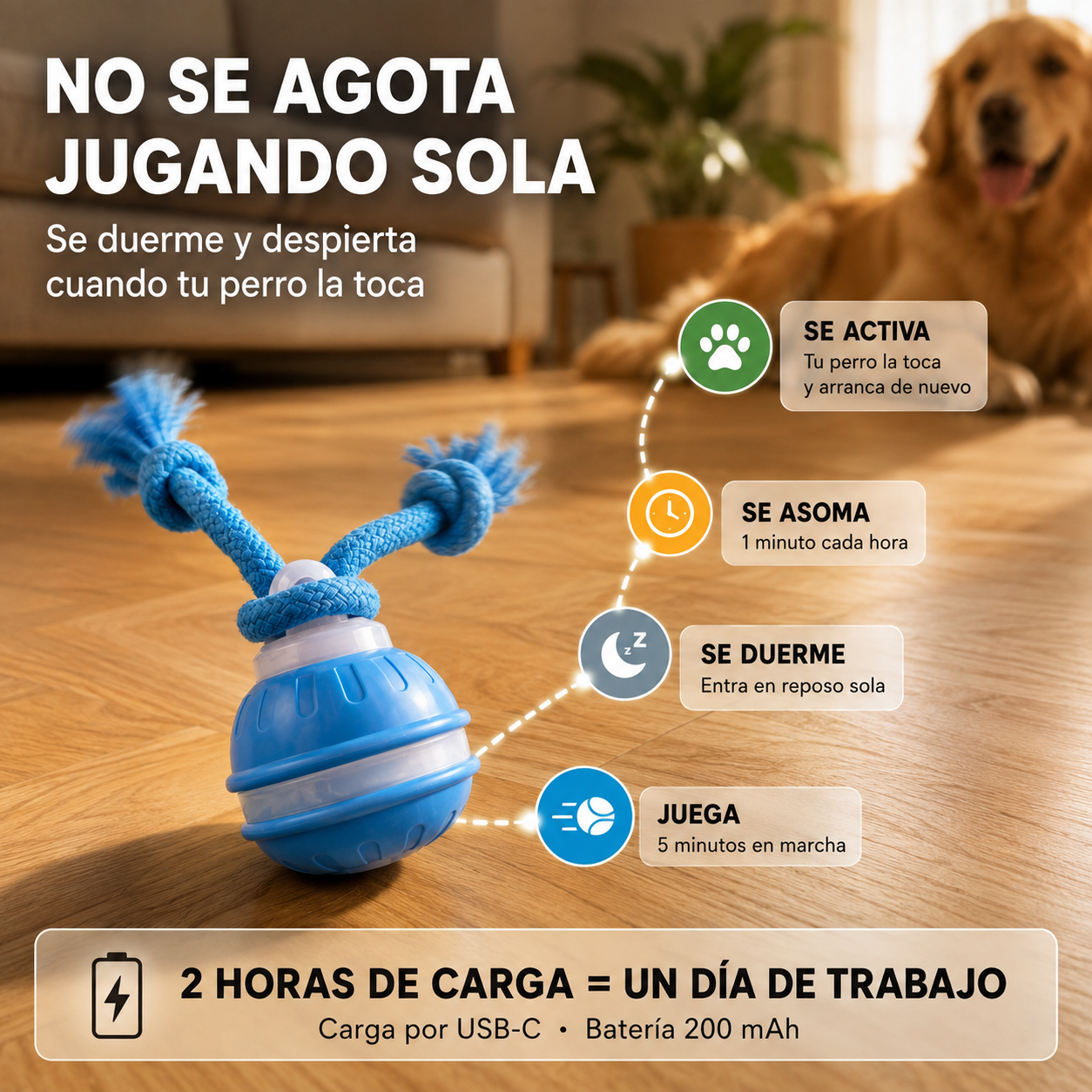 Bola interactiva - Desestresante para perros